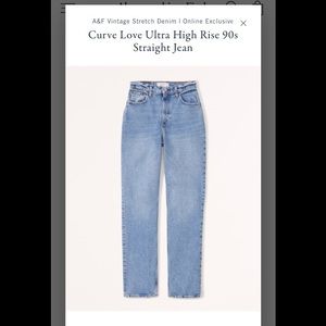 90’s Straight Ultra High Curve Love Jeans